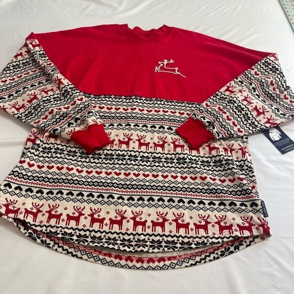 NWT Spirit Jersey Merry Christmas Long Sleeve Shirt Size Small New - Picture 2 of 8